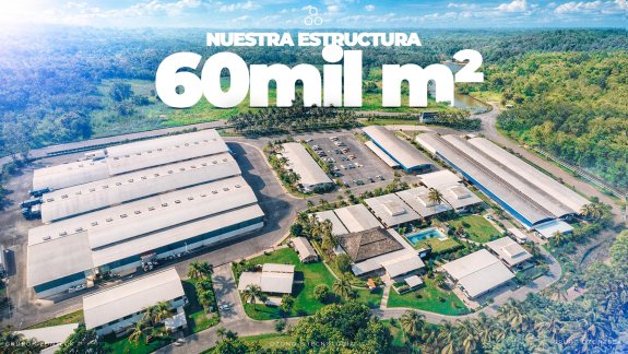 Vista aérea de la estructura productiva presentada por Ozonteck